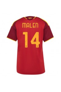 AS Roma Donyell Malen #14 Jalkapallovaatteet Naisten Kotipaita 2026-27 Lyhythihainen